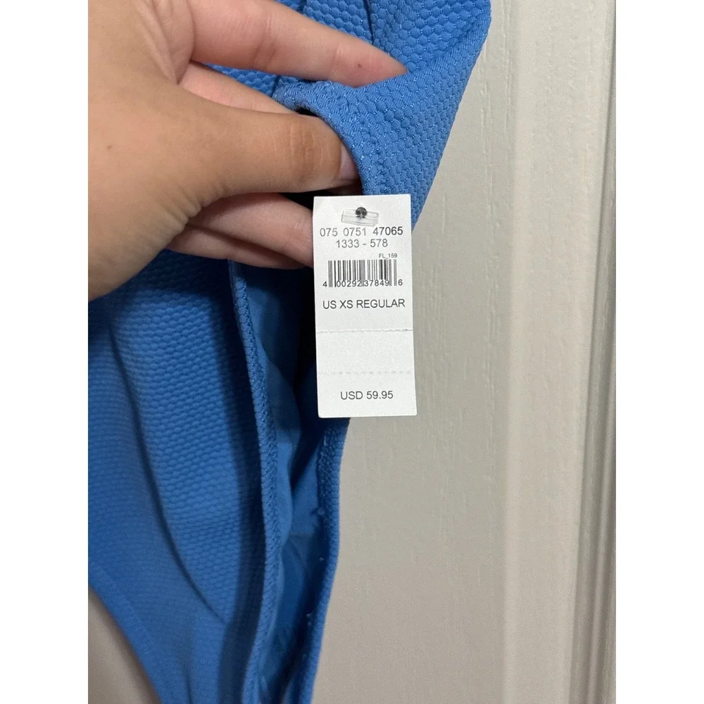 Aerie Racerback Crinkle Textured One Piece Swimsuit High Cut Summer Beach Resort